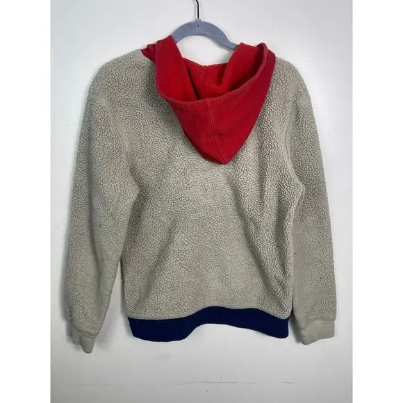 Cat & Jack Boys Sherpa Fleece 1/2 Zip Pullover Hoodie Jacket Size XL - Picture 3 of 3